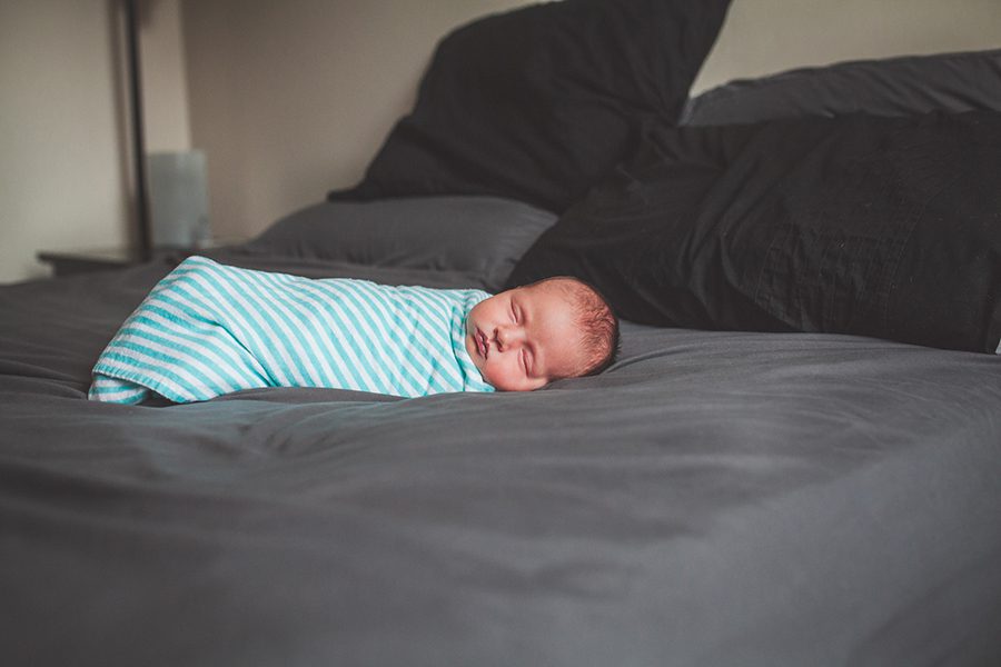 newborn lifestyle swaddled picture