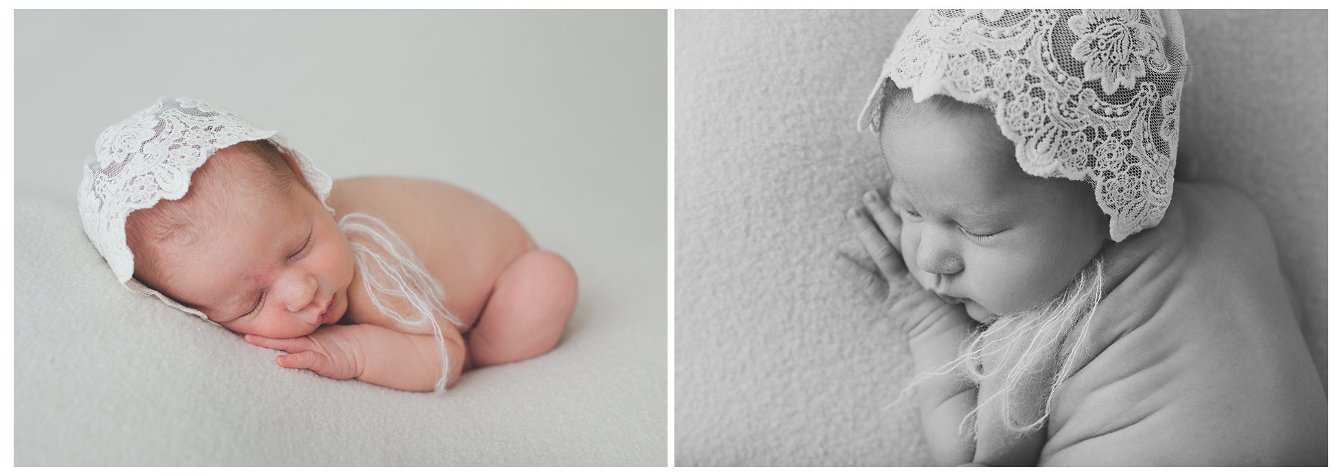 edmonton newborn photography of baby posed on blanket