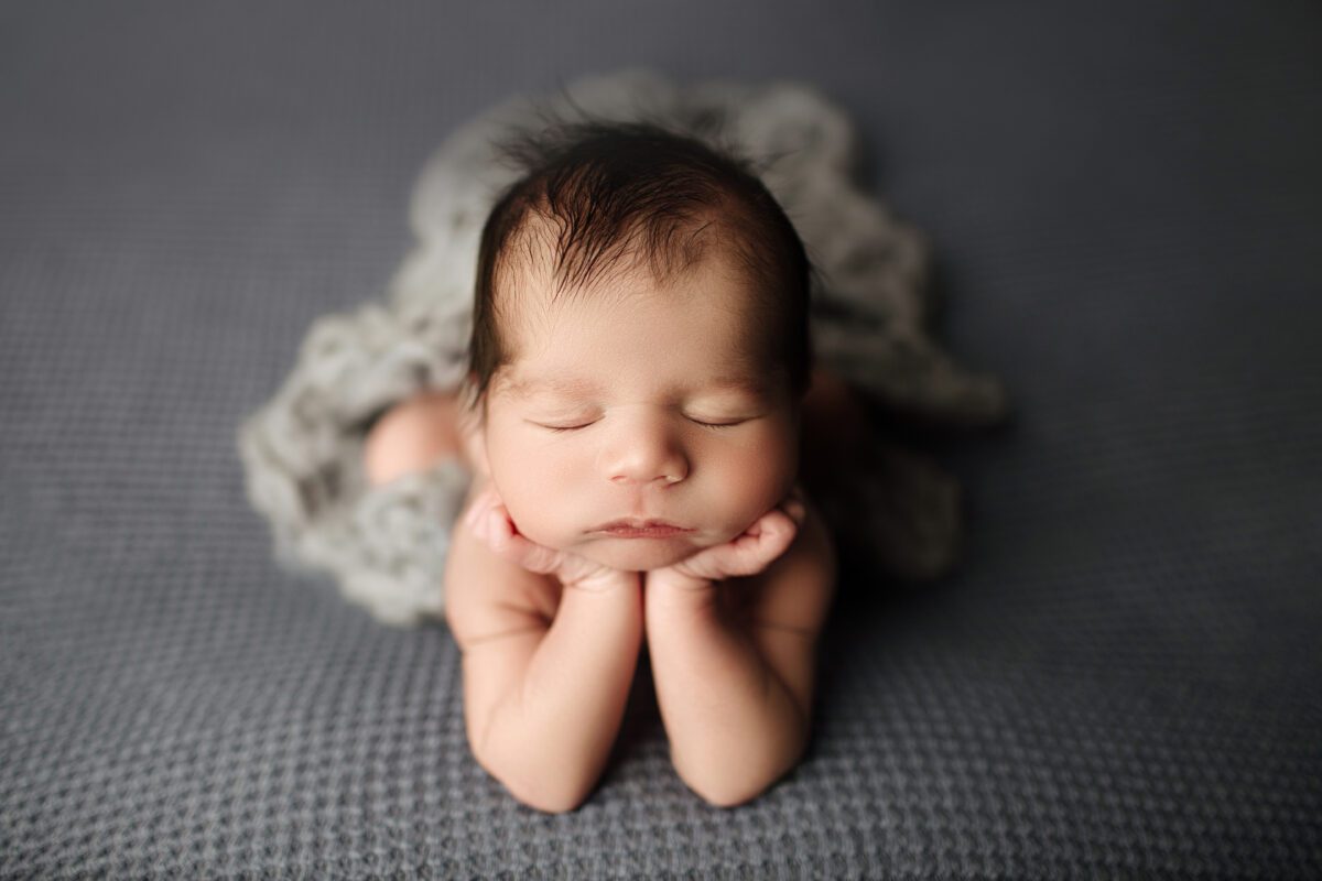 edmonton newborn photography, newborn photography edmonton, edmonton newborn photographers; Sophisticated newborn photography pose in a luxury Edmonton studio
